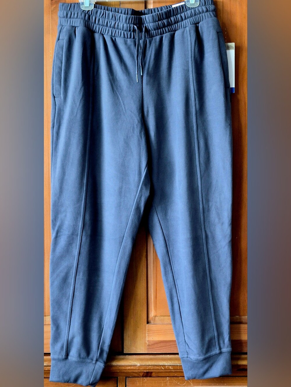Mondetta Cozy Warm Joggers Womens Drawstring - Slate Blue - Size L - New W Tags